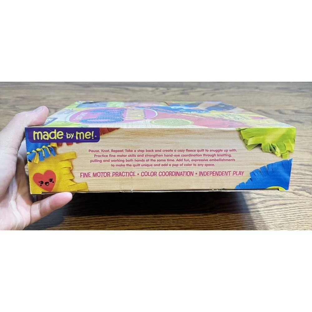 Made by Me!‎ Easy to Knot Quilt Making Kit Multicolor 59in x 39in No Cut No Sew